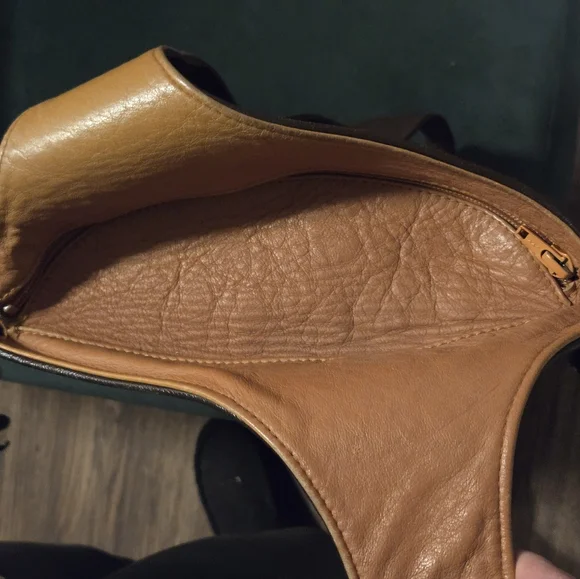 Cover B German Brown Leather Backpack Purse - Picture 4 of 16